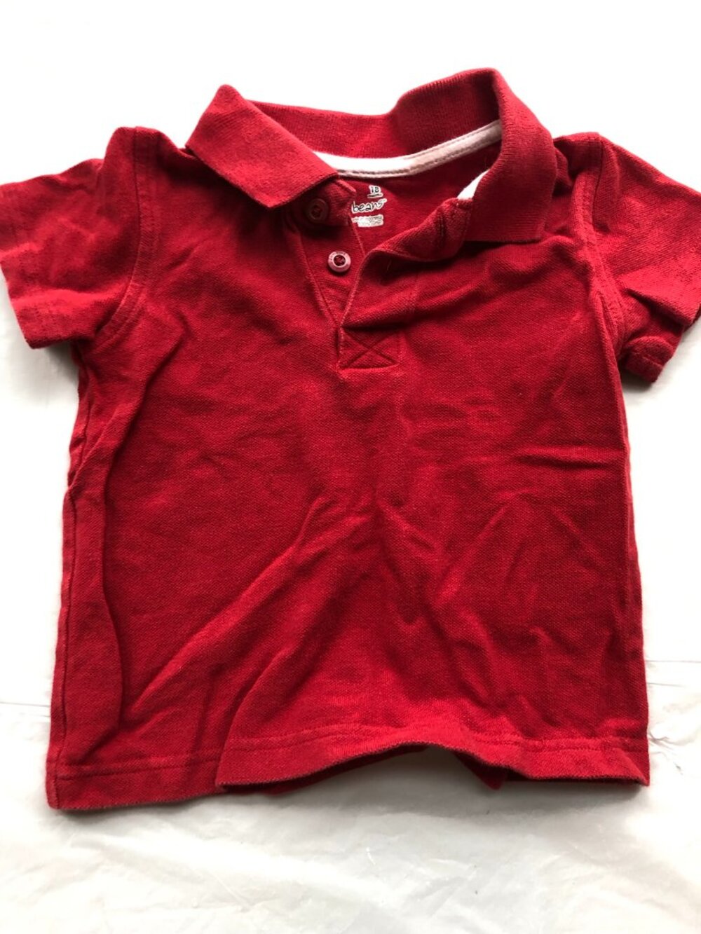 18-Months Jumping Beans Red Polo with Collar; Stylish & adorable! Ready to ship!